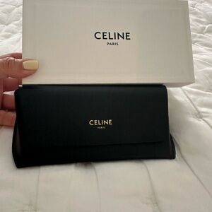 Celine shiny black gradient Triomphe sunglasses in pristine condition.